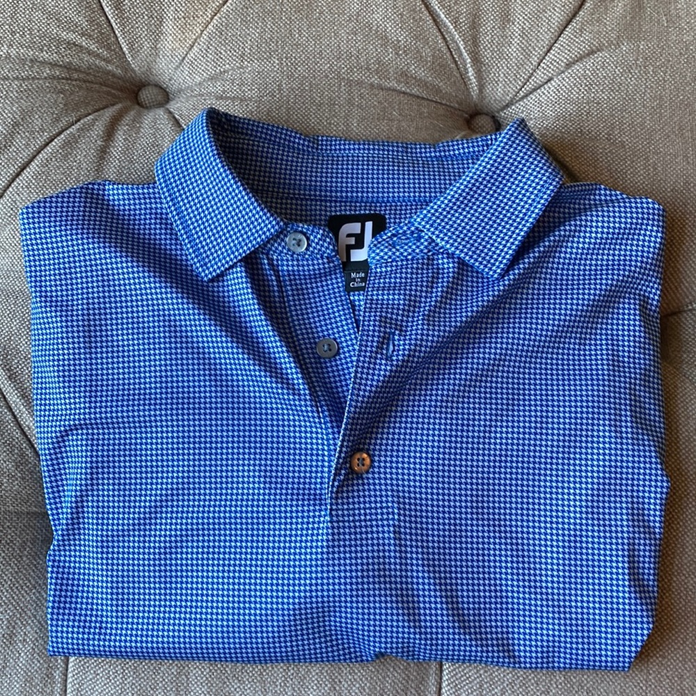 FootJoy polo - Heather Lisle houndstooth